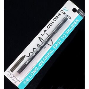 L.A. COLORS Gel Eyeliner Pencil Onyx CBP884 Black Long-Wearing Cruelty-Free NEW